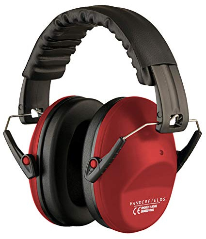 Vanderfields Ear Defenders Adults - 26dB SNR - Red Nomad - Protection Passive Noise Cancelling Headphones - Safety Earmuffs Ear Protectors - Hearing Protection Shooting - Ear Defenders Autism, DIY