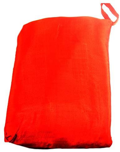 Terrapin Trading Ltd Luxurioser Doppelschlafsack aus Seide, Fair-Trade, orientalischer Stil, Orange