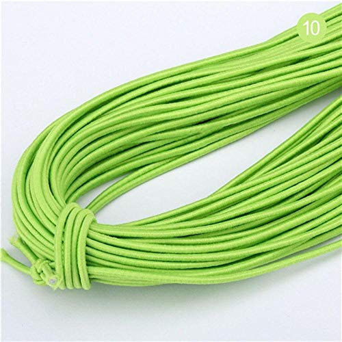 Cuerda elástica redonda de 2 mm de grosor, banda de goma gruesa, para hacer proyectos al aire libre, tienda de campaña, kayak, barco, costura, ropa, accesorios de 43 metros 2 mm Color 10