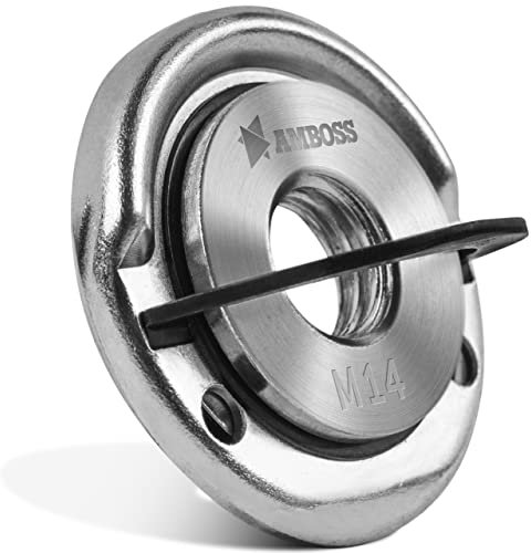 Amboss Schnellspannmutter für Winkelschleifer/Trennschleifer Mutter / M14 / Schnellspanner/passend für gängige Maschinen (Schnellspannmutter)