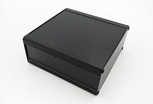 Cheval Multipurpose Aluminum Enclosure Heatsink DIY Project Box (Aluminum Extrude Enclosure with Mount Bar (2U) 86 x 200 x 200 mm.)