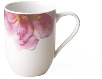Villeroy & Boch - Rose Garden Mug, 340 ml, Premium Porcelain, White/Pink, Floral