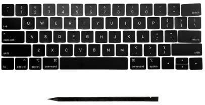 Generisch Ersättningsknapp för MacBook Pro 13 tum 15 tum (2016–2017) A1706 A1707 US-layout QWERTY
