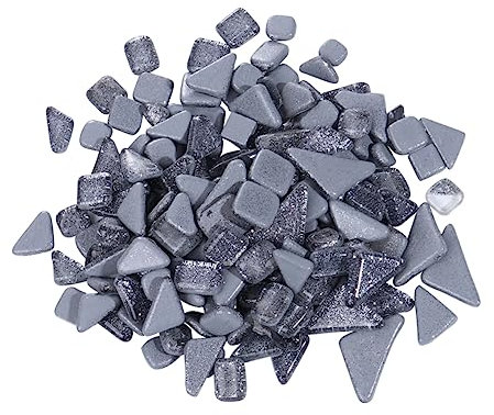 STOBOK 500g Pietra Crystal Irregolare Per Grigia Resistente e Decorativa Per Artigianato Moderno Superficie Liscia e Durevole