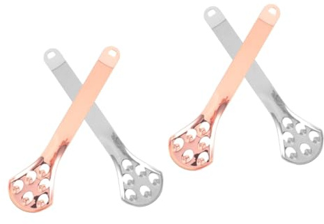 NIYANGLE 4 Pezzi Raschietto Per Lingua Spatola In Silicone Strumento Detergenti Per Lingua Per Adulti Alimentazione Denti Raschietto Per La Pulizia Della Lingua Pulitore Per