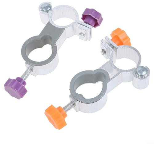 Drhomeam 2 x Schirmhalterungen, Aluminiumlegierung, Clip-On-Halterung für Gartenstuhl, Sonnenschirm-Zubehör (nicht faltbar)