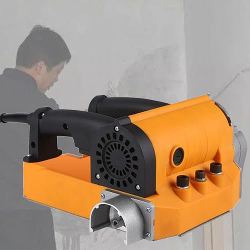 DPLWJPP Piallatrice Elettrica per Pareti,Piallatrice Pareti,Pala Calcestruzzo 4580w,profondità 1-4mm Regolabile Rimozione dello Stucco Vernice,Strumenti per Riparazione Pareti