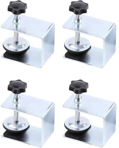 C Klemme, Zwingen Klemmen, Edelstahl C Zwinge, Trägerklemme, Schraubklemme, aus Edelstahl 304,für Haushaltsmontage, Gebäude,Schublade installation,4 Stück