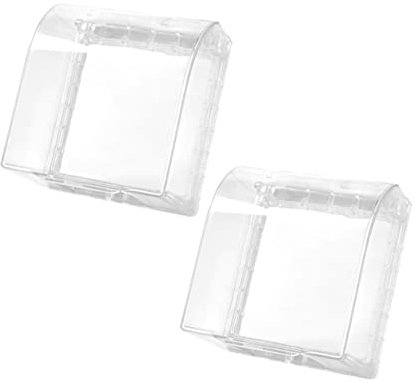 ETHZZLE 2stücke Wanddose Transparente Steckdosenplatte Schutz Für Steckdosengehäuse Wasserdichte Abdeckung Paneldose Stecker Und Steckdosenschutz Für Bad Und Schwimmbad