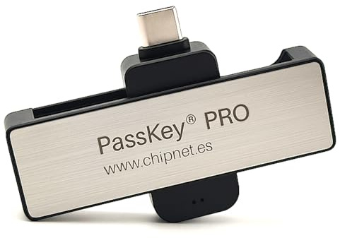 PassKey Lector de DNI (Profesional)- USB C y A - Mac Intel-M1-M2-M3-M4 y Pro - Windows 10/11 y Linux Pro - Empresa Española con Soporte Personal.