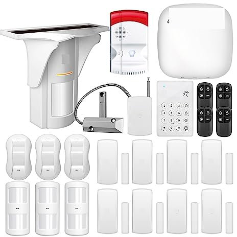 Upscale 400-LTE WiFi;4G GSM Alarm System Smart Home Burglar Alarm System With PIR Detector(LTE-400 Set 12)