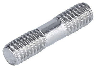 CLENEA Doppelendgewindestange 304 Edelstahl-Stehbolzen Stangenzahnstange Doppelkopf-Gewindestange M3 M4 M5 M6 M8 M10 M12 M16(130mm,M4)