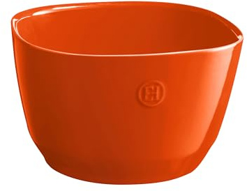 Emile Henry Toscana - Ensaladera mediana (cerámica, 3,5 L), color naranja
