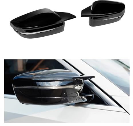 Universelle Spiegelkappe LHD Kompatibel for BMW 3 4 5 7 8 Serie G20 G21 G22 G23 G30 G31 G11 G12 G14 G15 G16 Rückspiegel-Abdeckkappen ABS