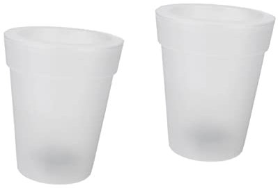 Vasi da fiori a LED con pietre bianche, per bonsai, matrimoni e giardini, luminosi vasi illuminati a LED