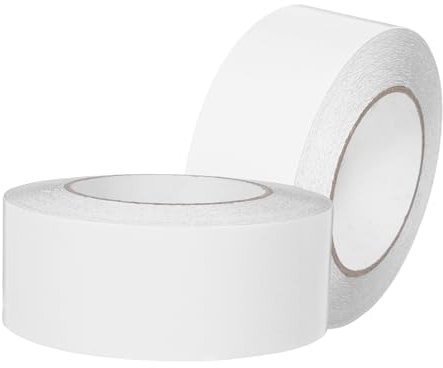 LAPYAPPE 2 Cinta Duct Adhesiva Fuerte para Alfombras de Reutilizable y Resistente para Reparación de Superficies Interiores y Exteriores