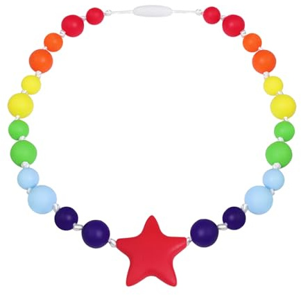 AWSOLAR Silikon Kaukette für Kinder, Beißkette Kinder für Autistische, ADHS, Oral Motor