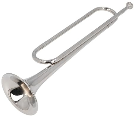 Cryfokt Signalhorn, Messing, Kavallerie-Trompete, Professionelle BB-Taste für Militärorchester, Kompaktes Tragbares Instrument