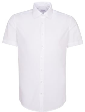 Seidensticker Business Hemd - Slim Fit - Bügelfrei - Kent Kragen - Kurzarm - 100% Baumwolle