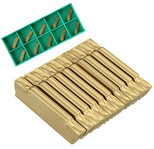 MASUNN 10Pcs Mgmn200-G 2Mm Inserti In Carburo Per Mgehr/Mgivr Scanalatura Cut Off Utensile Utensile Di Tornitura