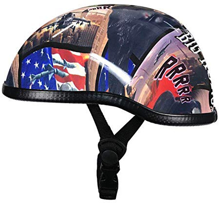 GAOZHE Mezzo Casco da Motociclista Vintage Caschi Cromwell con Visiera Parasole Aperto Jet Caschi Casco a Scodella Scooter Motorino ECE Omologato Mezzo Elmetto da Moto retrò