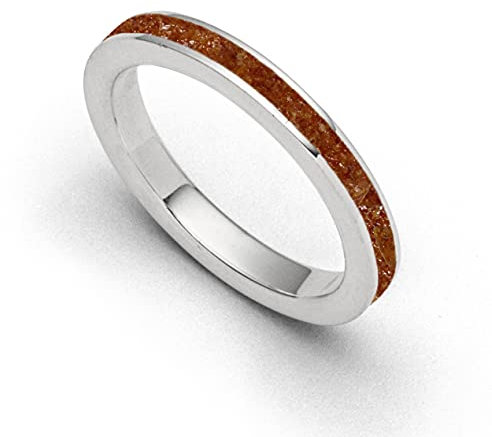 DUR Damen RingBernsteinsand aus 925er Silber Größe 56 (17.8) R5668.56, 56 (17.8)