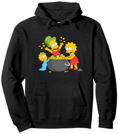 The Simpsons Lisa Bart Maggie Pot of Gold St. Patrick’s Day Sudadera con Capucha