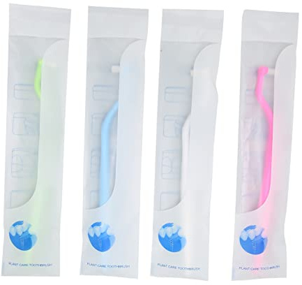 4 Stück/Kit Reinigungsbürste für Kieferorthopädische Zahnspangen, Kieferorthopädische Zahnbürste, Professionelle Interdentalbürste Zur Entfernung von Weichen Kopfflecken für Zuhause, Reisen, Mundpfleg