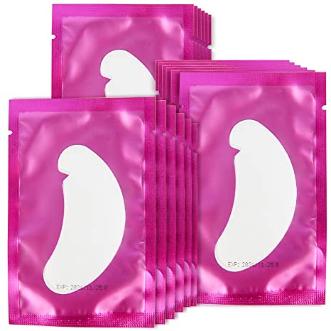 Lunamoon Augenpads für Wimpernverlängerung Pad 100Paar Wimpern Pads V-Shape | Wimpernverlängerung Augenpads,Eyelash Pads,Wimpern Patches,Eye Patch for Lash Extension,Wimpern Extension Zubehör