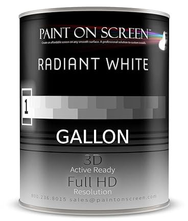 Paint on Screen Projection Screen Paint (Radiant Whte - Gallon)