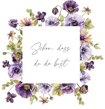 20 Servietten Blumen Schön an lila Blumen als Tischdeko. Papierservietten mit Motiv. Auch für Decoupage und Serviettentechnik 33x33cm