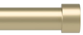 Umbra Cappa Doble Ajustable de 1 Ventanas, Barra de Cortina de 66 a 120 Pulgadas, latón