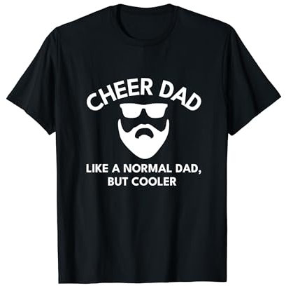 Cheer Dad Cheerleading Bearded Definition T-Shirt