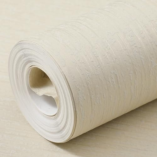 Trafagala Champagne Mix Plain Wallpaper Fabric Striped Textured Wall Paper Roll No Match Wallpaper for Adults Kids Bedroom Living Room Hallway and Stairs Designed to Look Like Fabric
