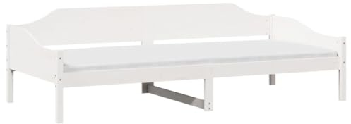 vidaXL Dagbädd Vit 80x200 cm massiv furu, sovrumsmöbel, sängram, säng, sovrumsmöbler, sängramar, sängar, träsäng, träsängar