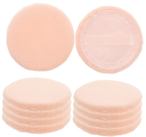 Healeved 10stücke Pure Cotton Makeup Puderquaste Rund Kompakt Hautfreundlich Weich Für Lady Cosmetic Tools