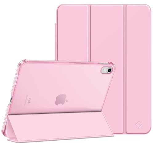 Fintie fodral för iPad 11. Generation 2025 11 tum (A16), iPad 10. Generation 10,9 tum 2022 – ultratunt skyddsfodral med transparent baksida fodral skydd, automatisk sömn/vax, rosa