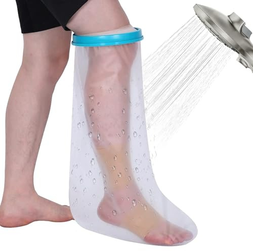 CUEMOON Couverture imperméable à l'eau de craie de jambe, protection de jambe de craie de douche adulte, couverture imperméable réutilisable