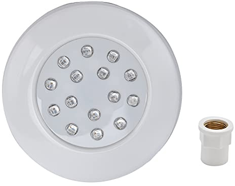 Culnflun Luz de luz submarina luz al aire libre RGB LEP de paisaje colorido ajustable para el estanque 7W IP68 Implaz de agua DC 12 V de plástico de bajo voltaje 12.5x12.5x4cm