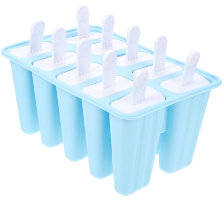 Toyvian 10cuadrículas Molde de Silicona para Helado Rejillas Molde para Hacer Chupetes para Bebés para Preparar Helados Casa
