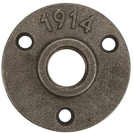 YDuupxe Base Flangiata 10 Pezzi in Lega di Ghisa 3 Fori 65mm DN15 Base del Tubo Filettatura Flangia da Pavimento per Installazione di Tubi e Rubinetti (ghisa)