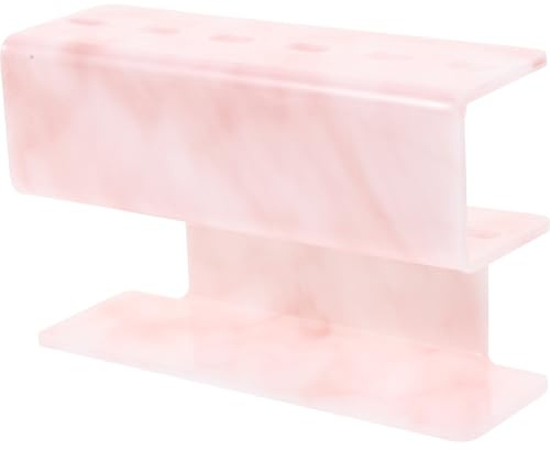 Lurrose Présentoir en Acrylique pour Pinces à Épiler Cils, Support de Rangement Rouge Marbré, Organiseur Compact pour Extensions de Cils, Accessoire Coiffure Femme Pratique et Résistant