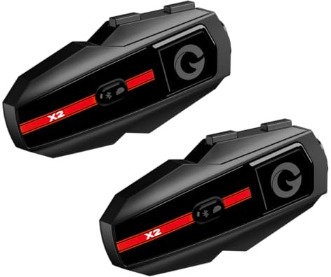NYTALK X2 Intercom Moto Duo pour 2 Casques 1000m Système de Communication | Double Bluetooth 5.4, Multitâche Audio, Universel, Partage Musique, Réduction de Bruit DSP/CVC, Autonomie 25h, IP67
