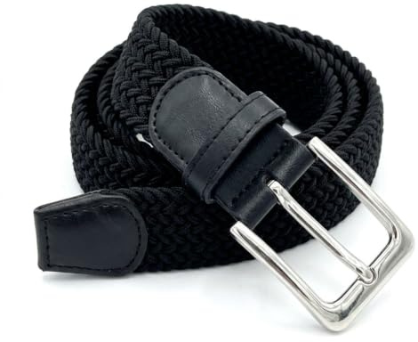LisaModa Unisex Stretch Flechtgürtel für Damen und Herren in vielen Farben | Stufenlos verstellbarer Webgürtel aus flexiblem Textilgewebe – bequemer, dehnbarer Stoffgürtel für Freizeit & Alltag