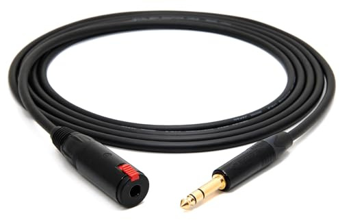 enoaudio Mogami 2534 Quad Verlängerung Kabel Kopfhörer Symmetrische | Neutrik Gold 6,3mm TRS klinke - 6,3mm Buchse | HiFi, 5,0 m
