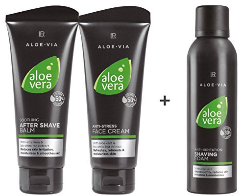 LR Aloe Vera After Shave Balsam (20421, 100 ml) + Anti-Stress Creme (20422, 100 ml) + GRATIS Hautberuhigender Rasierschaum (20420, 200 ml)