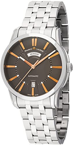 Maurice Lacroix Pontos Jours/Date Herren-Armbanduhr Analog Automatik Day-Date mit Edelstahl-Band PT6158-SS002-03E-1