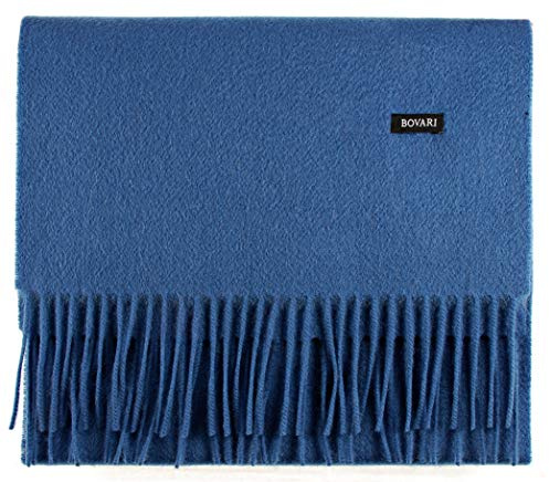 Bovari Kaschmir Schal Damen – 100% Kaschmir/Cashmere – Premium Qualität – klassisch/elegant/zeitlos - 180 x 31 cm - viele Farben