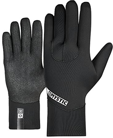 Mystic Watersports - Surf Kitesurf & Windsurfing Star 3mm 5 Finger Handschuhe - Schwarz - Unisex - GBS Nähte - Friction Grip