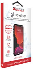 ZAGG InvisibleShield Glass Elite+ Displayschutzfolie für Apple X/XS/iPhone 11 Pro - Antimikrobiell, Aufprallschutz, Schmierfrei, Kratzfest